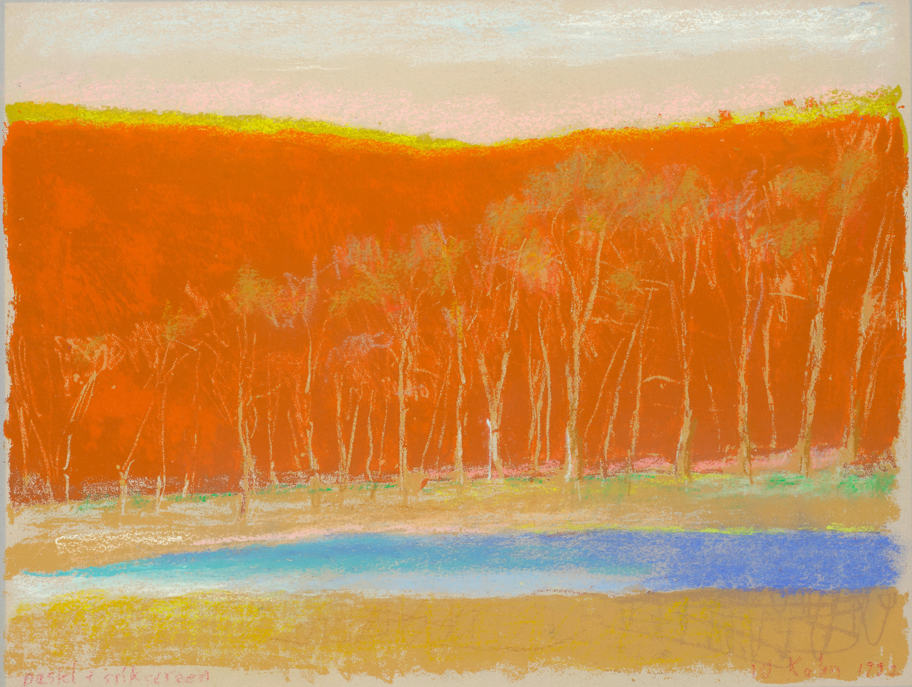 Study for Trees Against Red