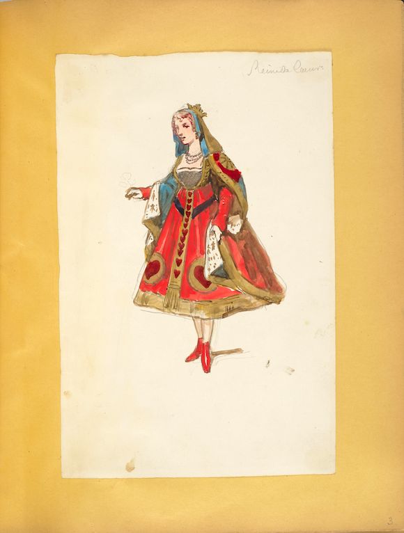 Bonhams 18THCENTURY WATERCOLOR COSTUME DESIGNS. CORNILLIET, JULES