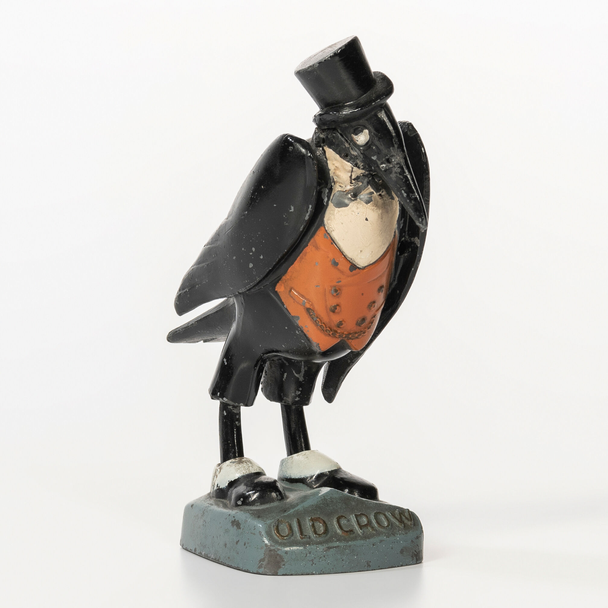 Bonhams Skinner Metal Old Crow Advertising Statue early 20th century
