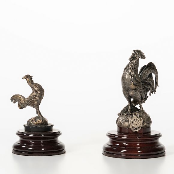 Bonhams Skinner : French Rooster Hood Ornament and Radiator Cap Paris