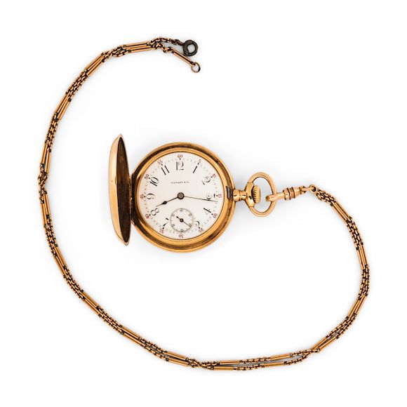 Bonhams Skinner Tiffany & Co. 18kt Gold Huntercase Watch