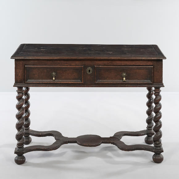 Bonhams Skinner : Oak Two-drawer Server, England, 18th Century.