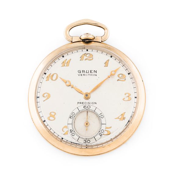 Bonhams Skinner Gruen 14kt Gold VeriThin Openface Presentation