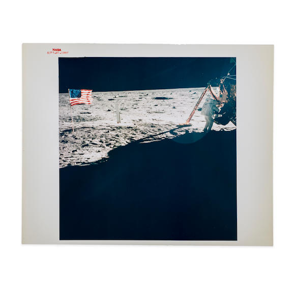 Bonhams Neil Armstrong During Apollo 11 Eva The Only Full Body Photograph Of Armstrong On The