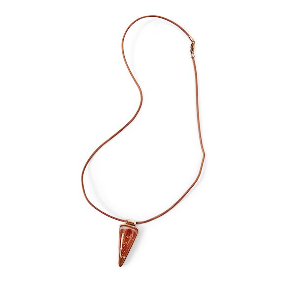 Bonhams Skinner Gordon Gustin Necklace with Steuben Cintra Pendant