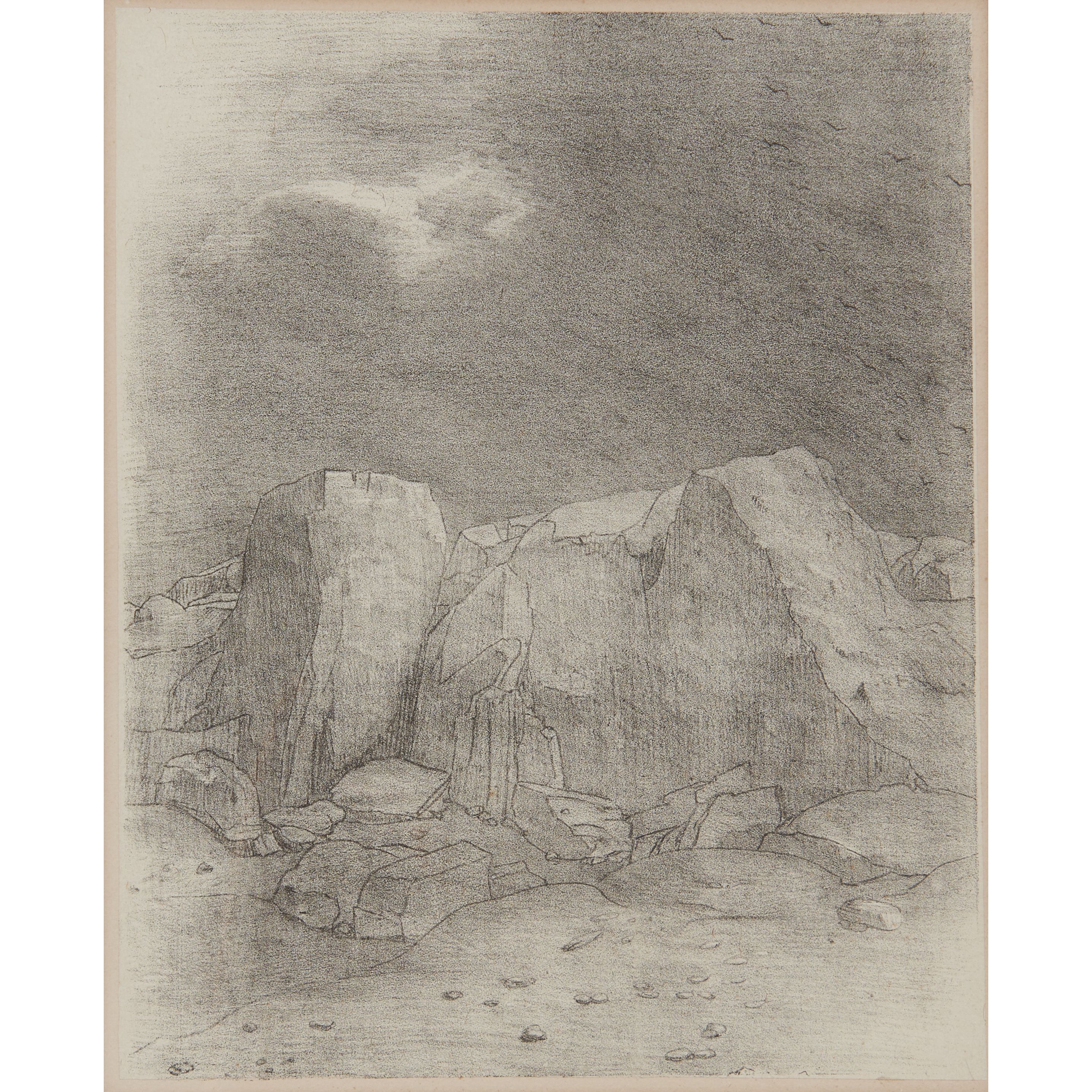 Et il distingue une plaine aride et mamelonneuse, plate 7 from Tentation de Saint-Antoine
