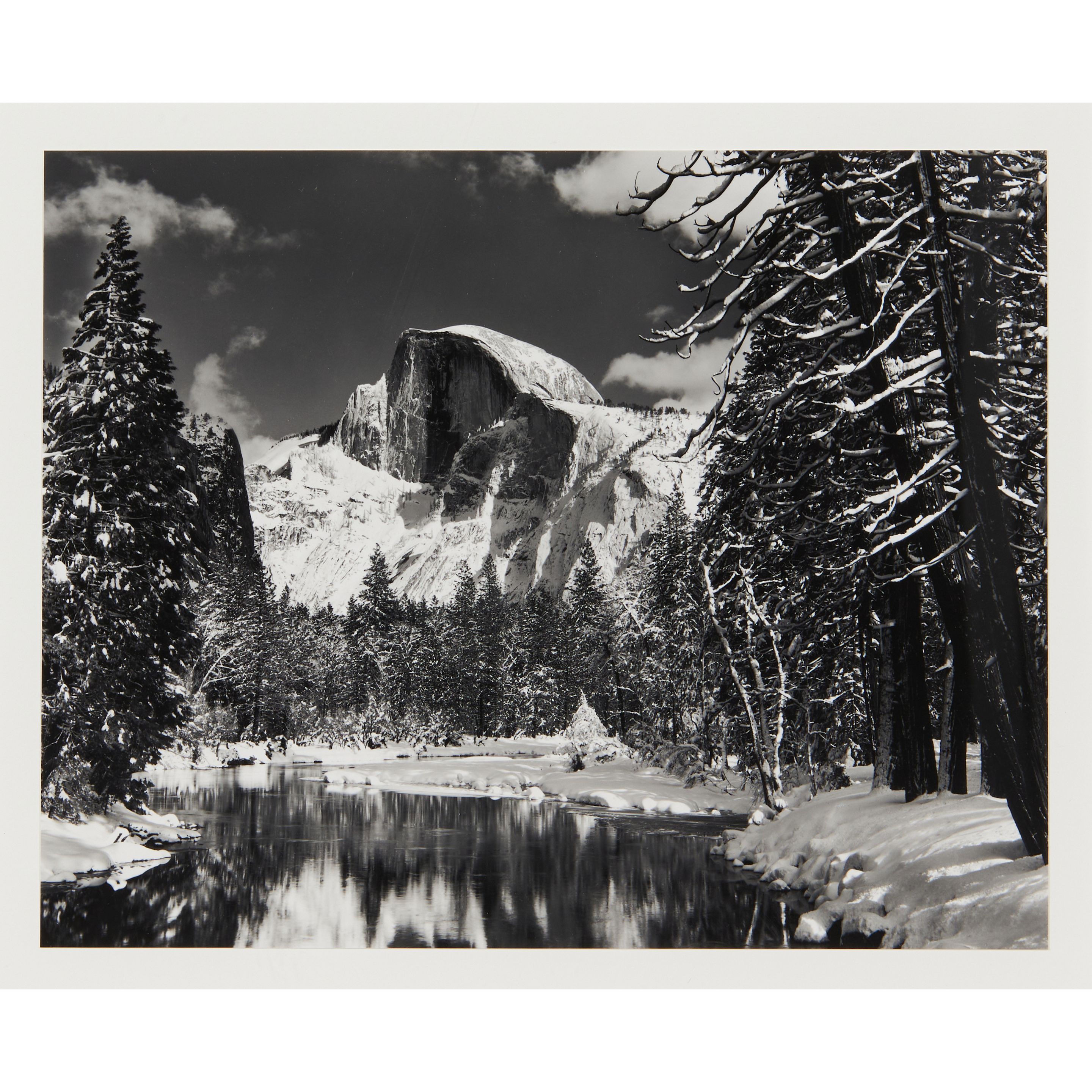 Half Dome, Merced River, Winter, Yosemite National Park, California