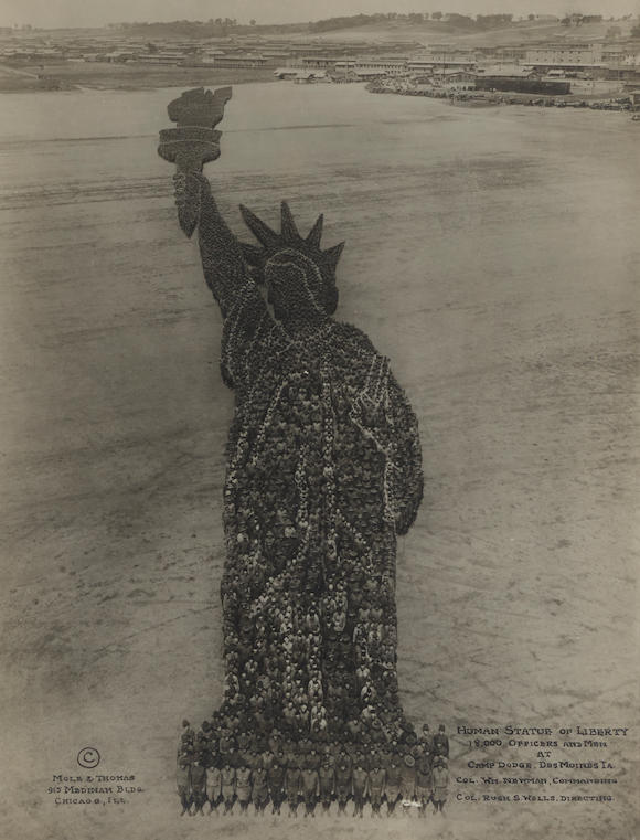 Bonhams : A MOLE AND THOMAS LIVING PHOTOGRAPH OF THE STATUE OF LIBERTY ...