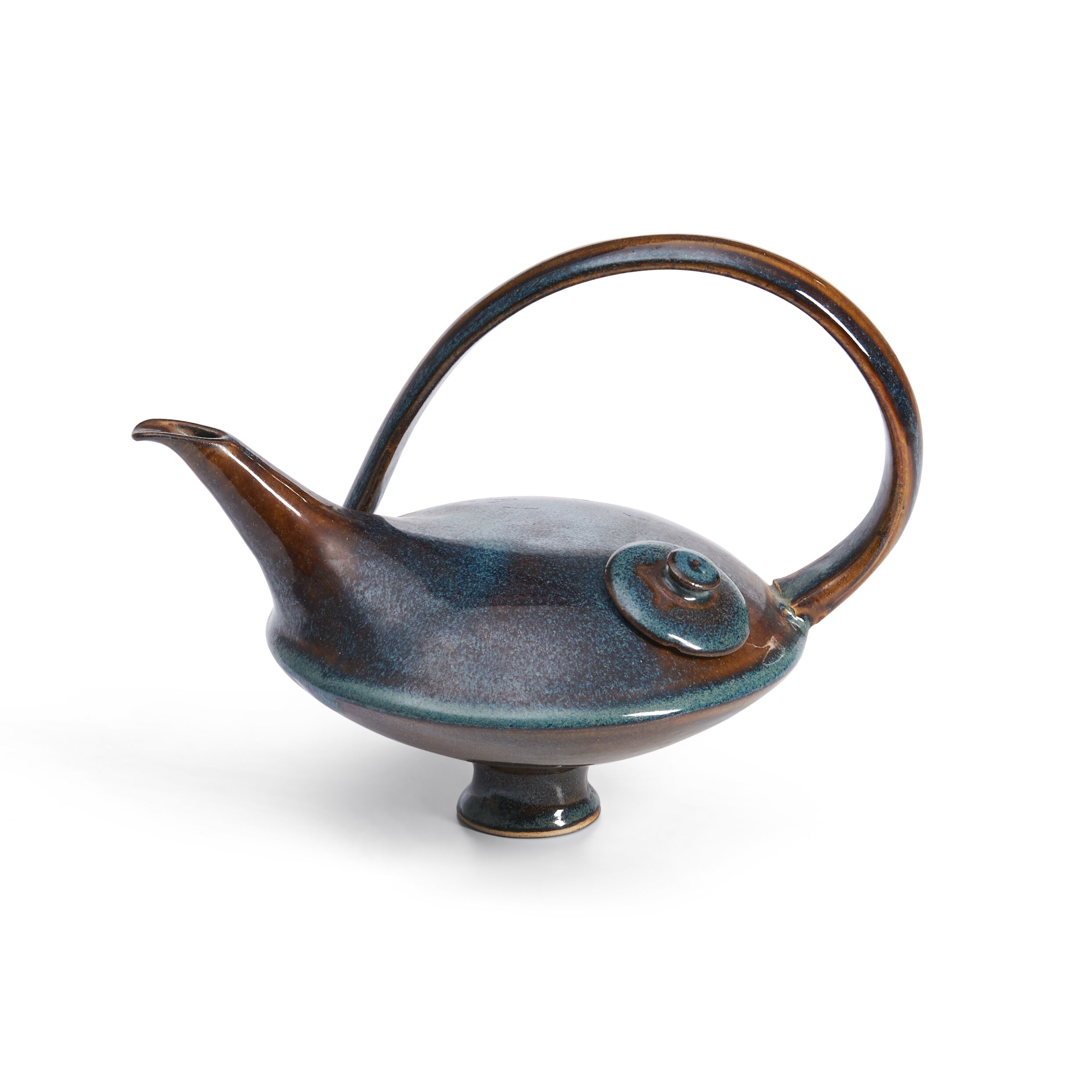 Bonhams Skinner Japanese Raku Pottery Teapot