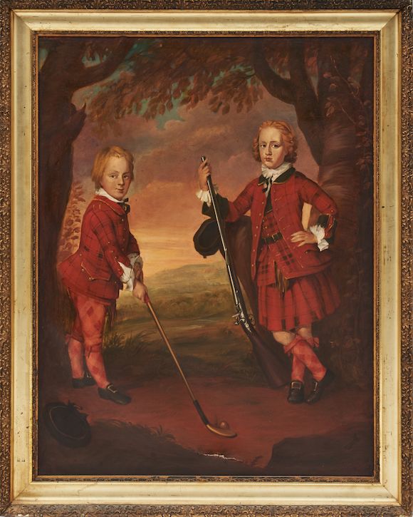 Bonhams Skinner Framed Reproduction of Sir James Macdonald and Sir
