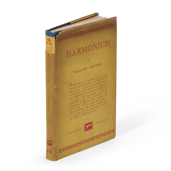 Bonhams Skinner Stevens, Wallace (18791955) Harmonium, first edition