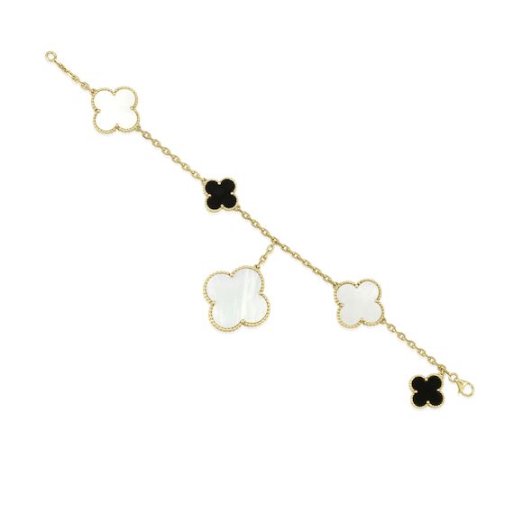 Bonhams VAN CLEEF ARPELS: AN 18K GOLD, ONYX AND MOTHER-OF