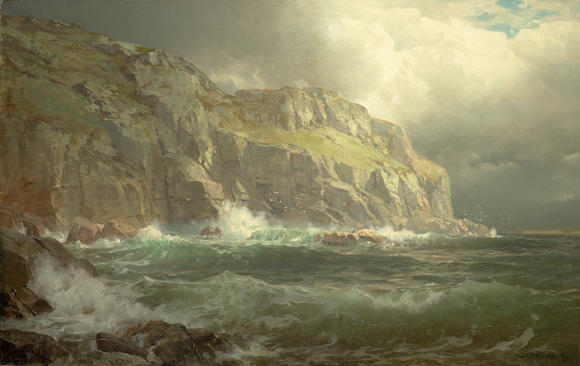 Bonhams : William Trost Richards (1833-1905) On The Coast Of Wales 28 1 