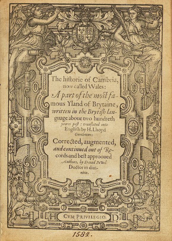 Bonhams CARADOC OF LLANCARFAN. FL. 1135. The Historie of Cambria, now