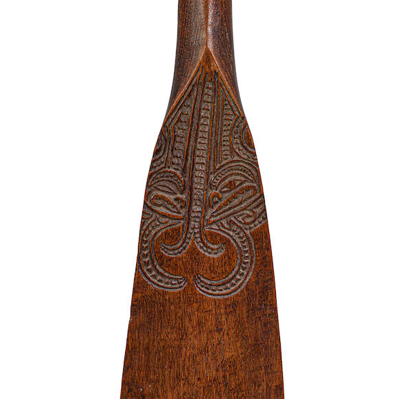 Bonhams : Maori Ceremonial Canoe Paddle, New Zealand