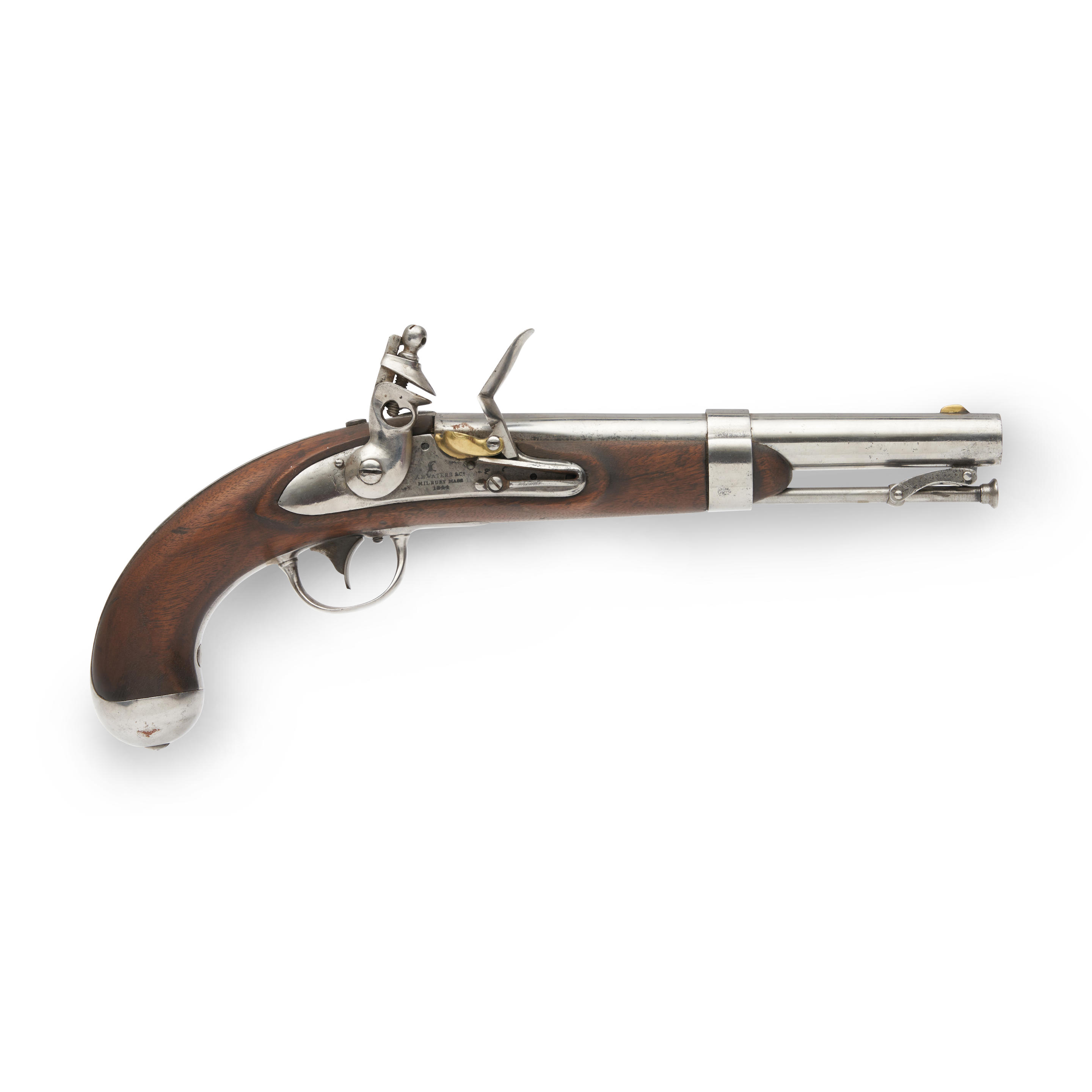 Sold at Auction: US CIVIL WAR UNION COLT GUN POWDER CANNON FLASK