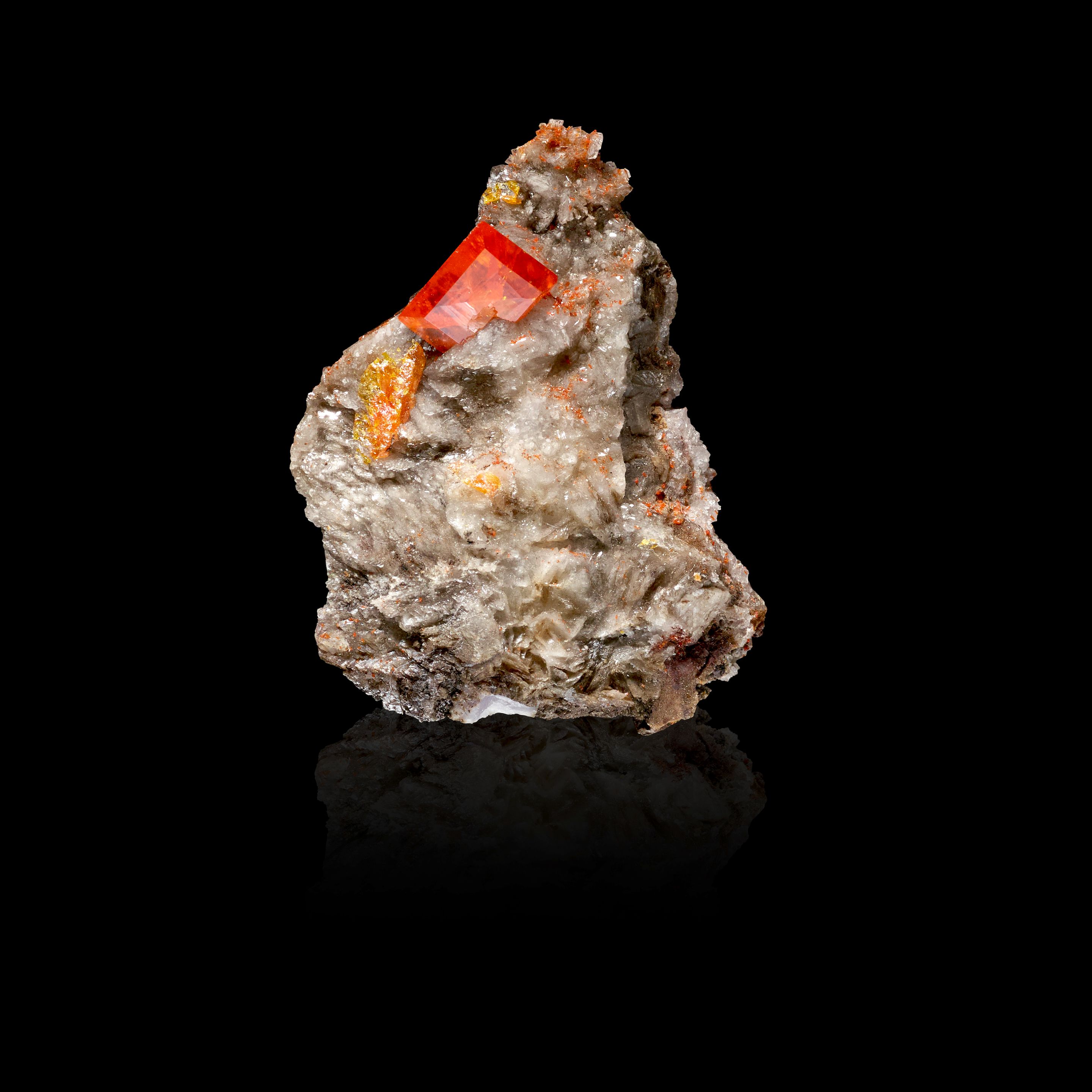 Wulfenite on Matrix