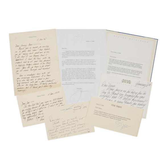 Bonhams : Collection of Thank You Notes Sent to James Lipton from ...