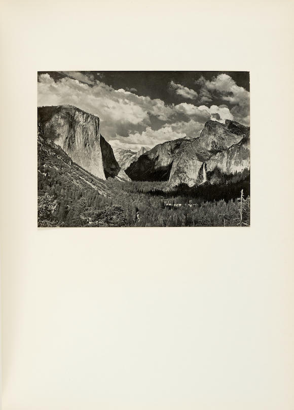 Bonhams : ADAMS PHOTOGRAPHS THE SIERRA NEVADA. ADAMS, ANSEL. 1902-1984 ...