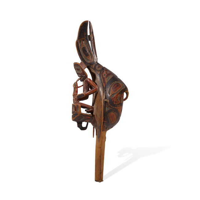 A Tlingit raven rattle