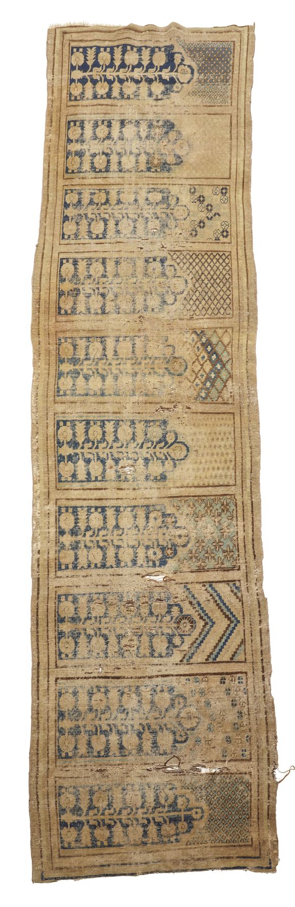 Bonhams Skinner : Khotan Saf Rug East Turkestan 3 ft. 4 in. x 11 ft. 10 in.