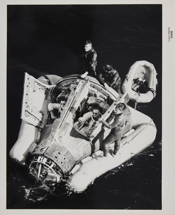 Bonhams GEMINI VIII NEIL ARMSTRONG AND DAVE SCOTT SITTING COOL IN THE