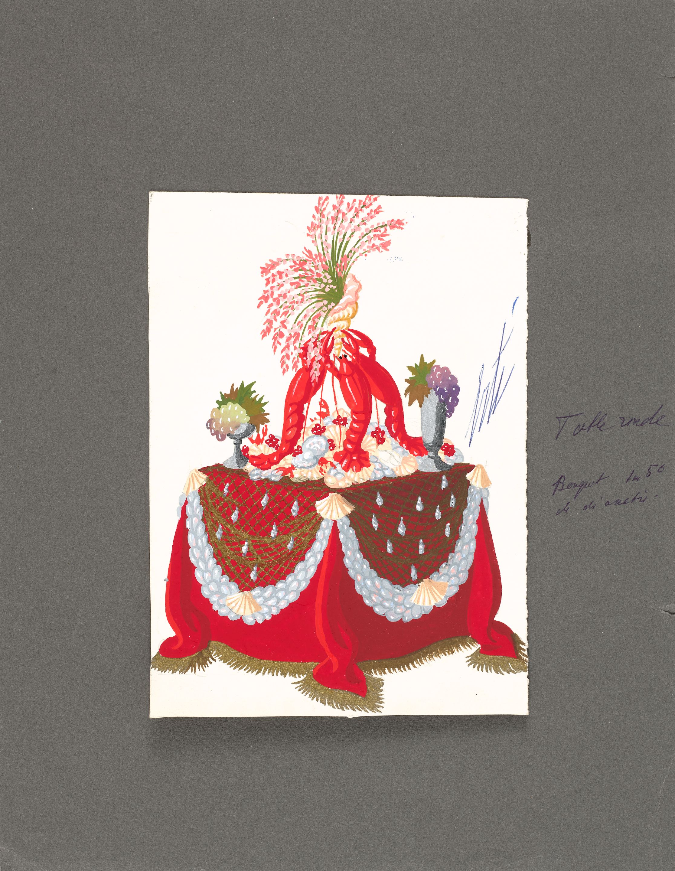 Drap d'or, table, for Hélène Martini