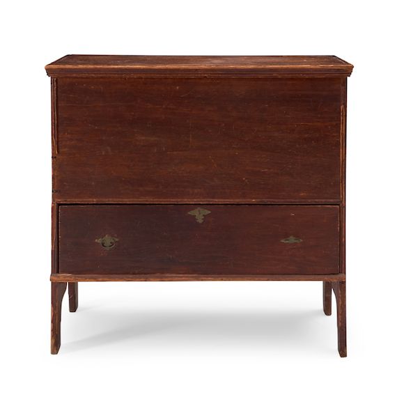 Bonhams Skinner Pine Chest Over Drawer, New England, 18th century.