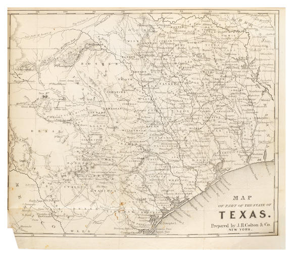 Bonhams : OLMSTED, FREDERICK LAW. 1822-1903. A Journey Through Texas ...