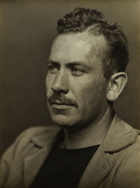Bonhams : THREE PORTRAITS OF JOHN STEINBECK. 1. Gelatin silver print, 8 ...