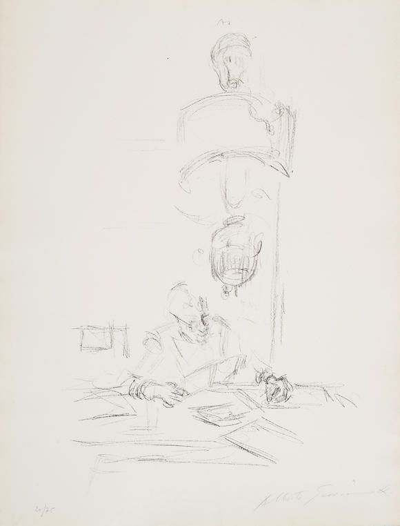 Bonhams : Alberto Giacometti (1901-1966); The Artist's Mother Reading I;