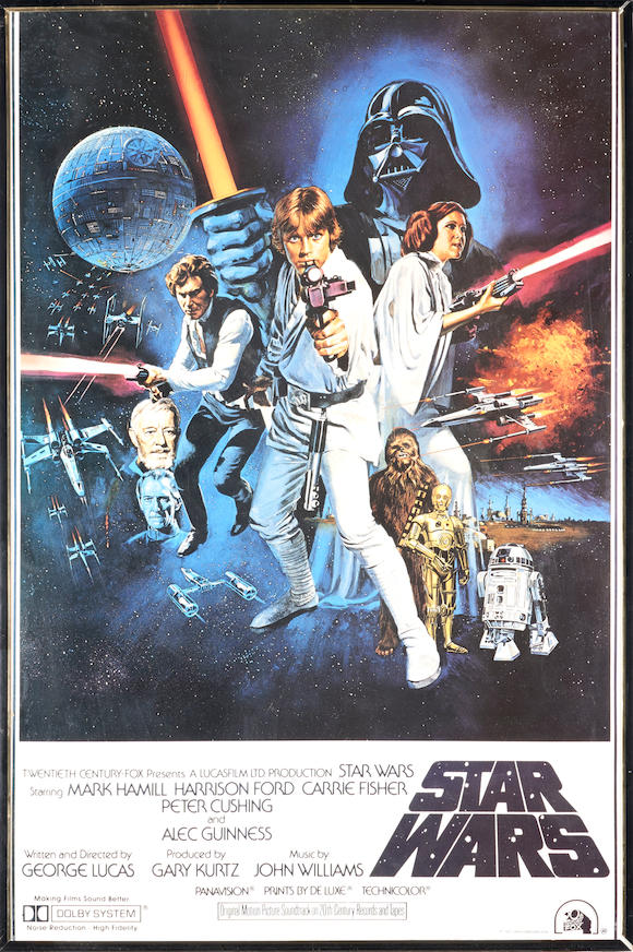 Bonhams Skinner : Star Wars A New Hope Movie Poster