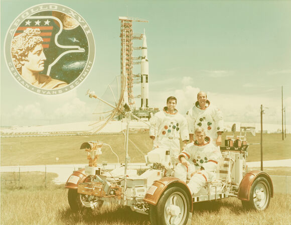 Bonhams : APOLLO 17: LARGE FORMAT CREW PORTRAIT. Large format ...