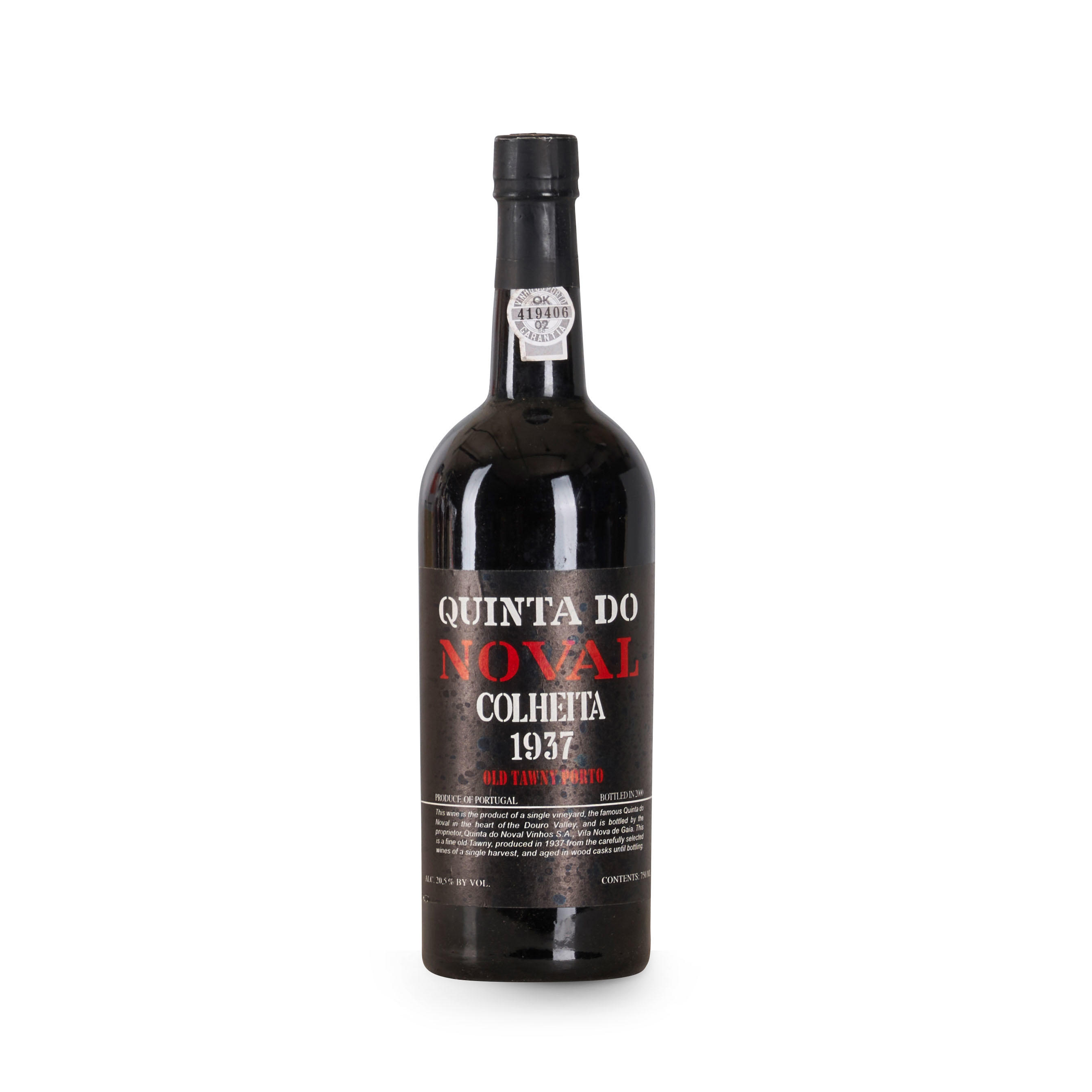 Bonhams Cars : Quinta do Noval Colheita 1937 (1 bottle)