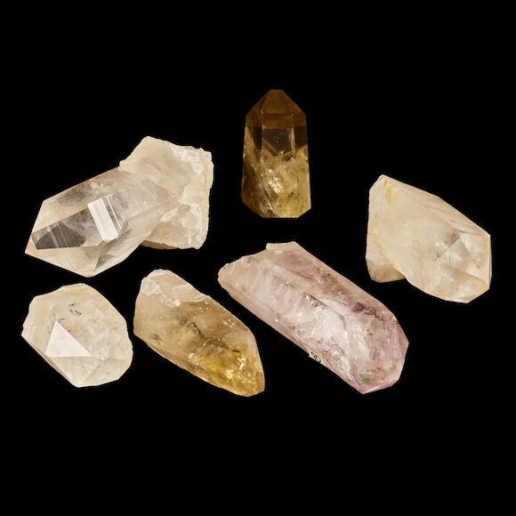Bonhams : Six Crystal Points