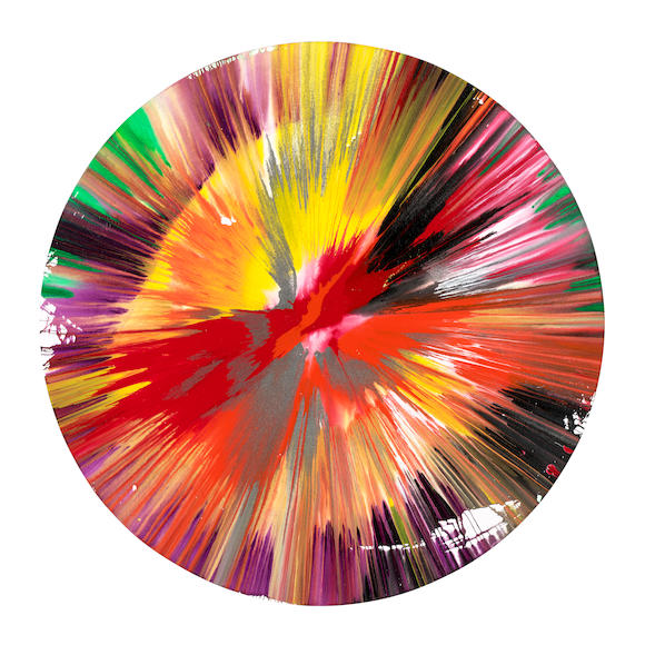 Bonhams : Damien Hirst (born 1965); Circle Spin Painting;