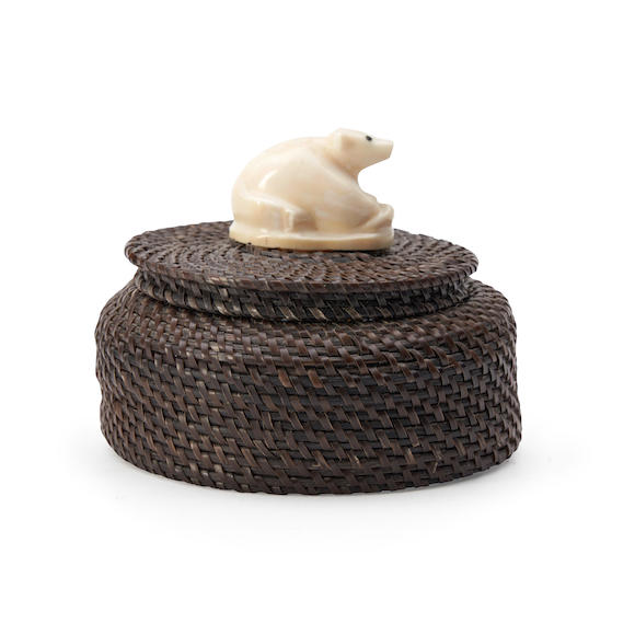 Bonhams Skinner : An Eskimo baleen basket Marilyn Hank Otton, (Inupiaq ...