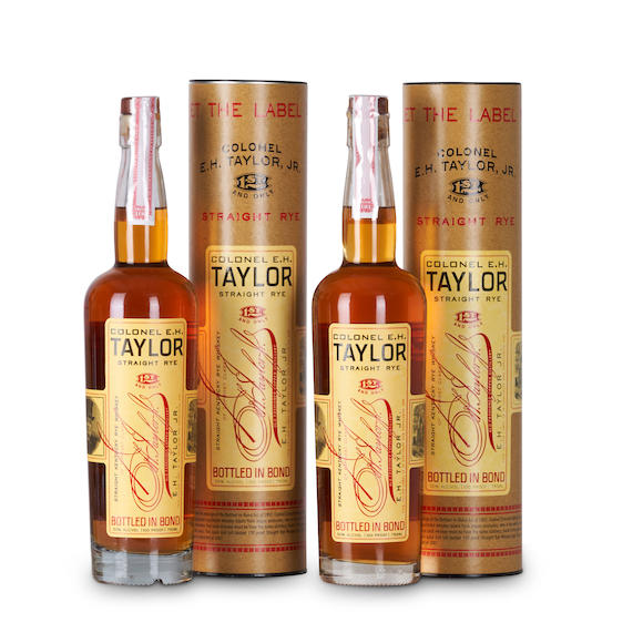 Bonhams skinner colonel eh taylor straight rye 2 750ml bottles 