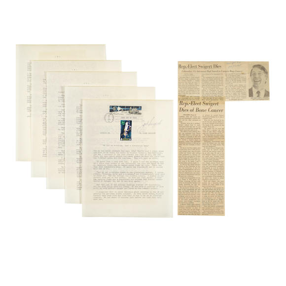 Bonhams : APOLLO 13 JACK SWIGERT SIGNED 5-PAGE STATEMENT DESCRIBING THE ...