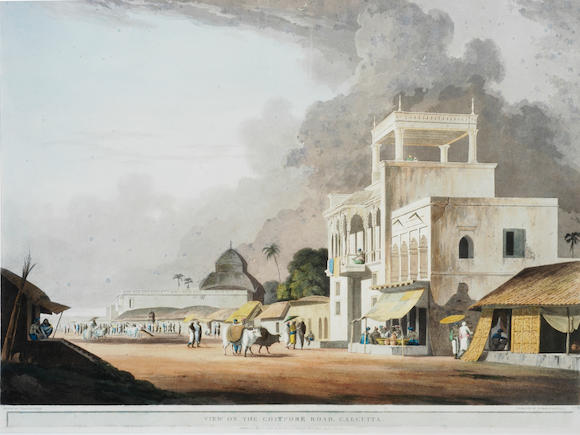 Bonhams Skinner Daniell Thomas And Daniell William View On The Chitpore Road Calcutta