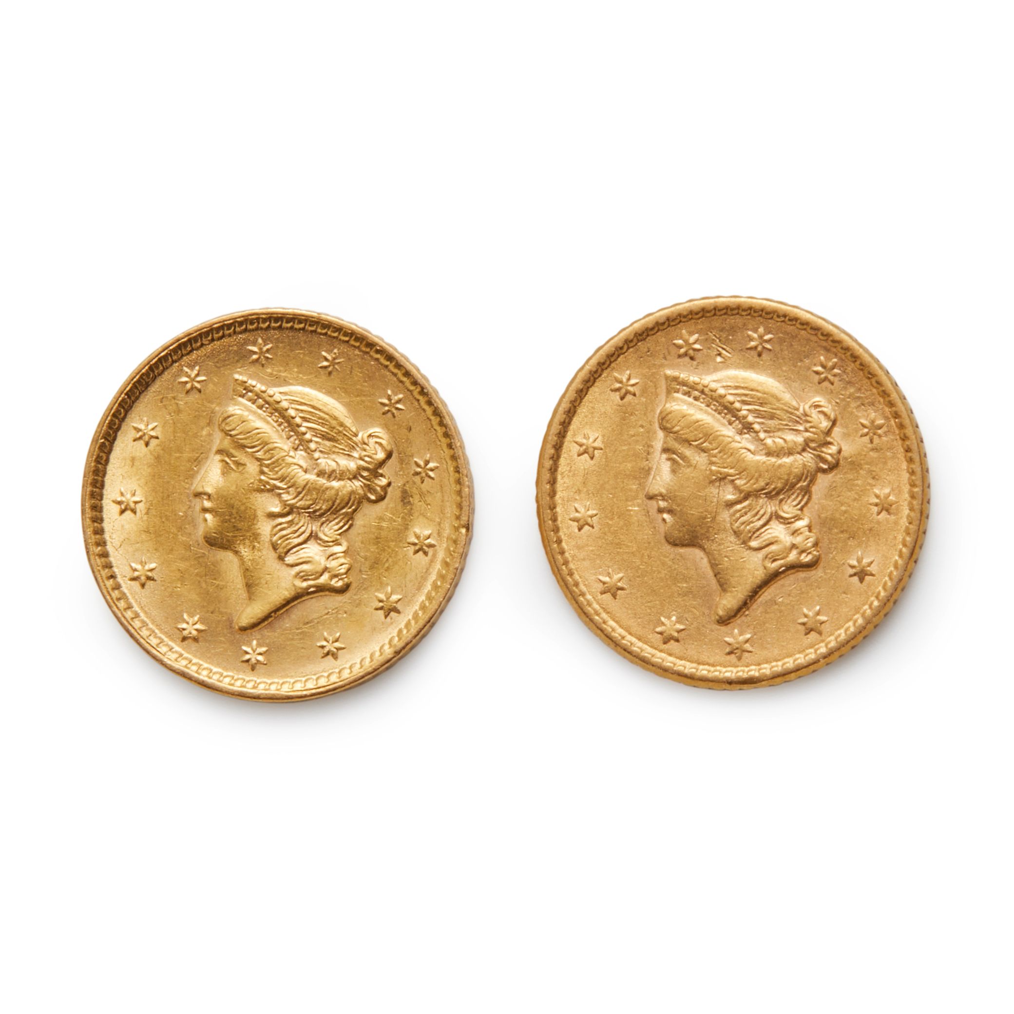 Bonhams Cars Two United States 1 Liberty Head Gold Coins.