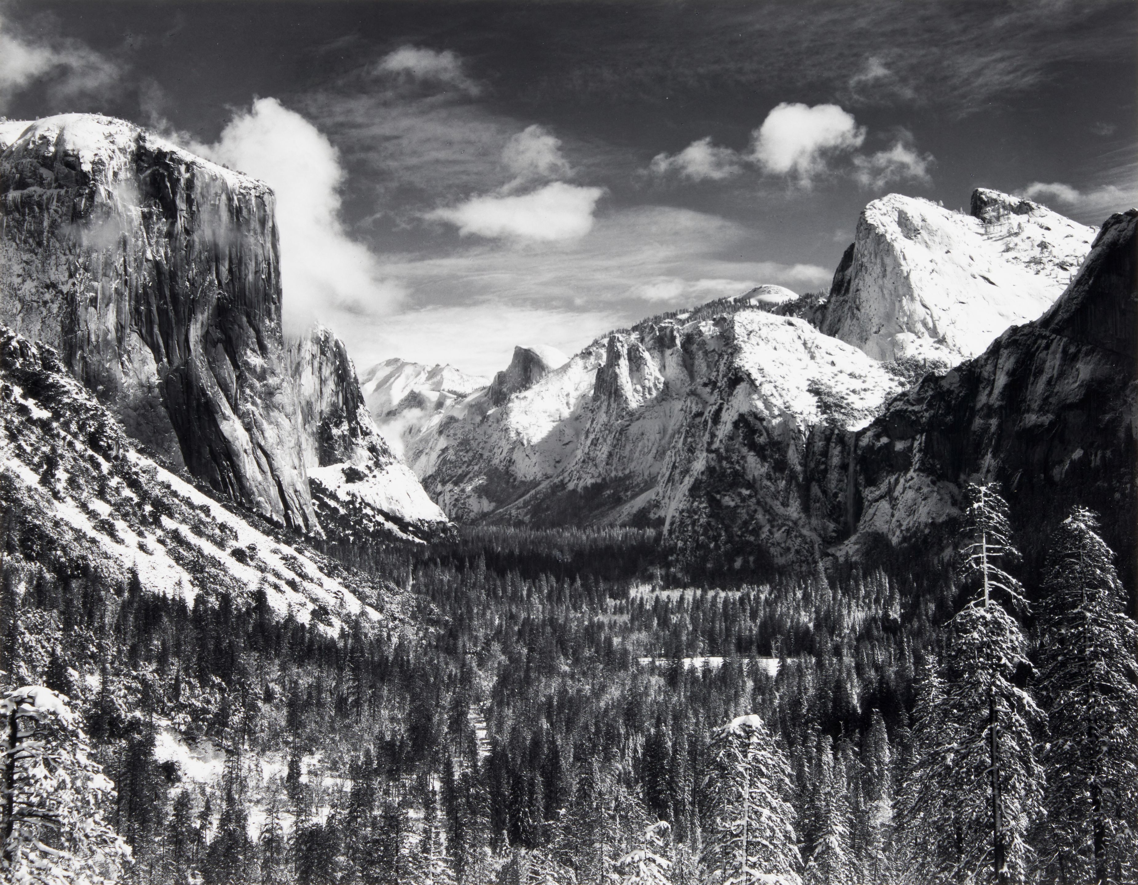 Yosemite Valley from Inspiration Point, Winter, Yosemite National Park, California