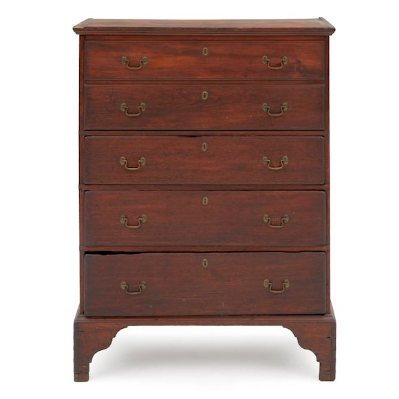Bonhams Skinner Pine Chest over Drawers, America, 19th century.