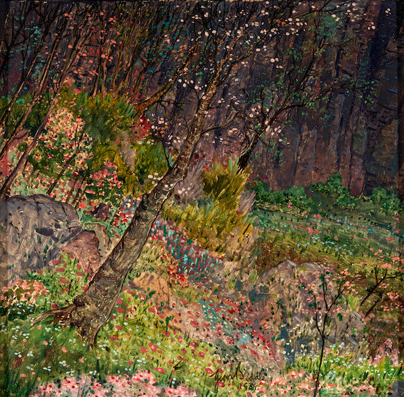Bonhams Skinner : GEORGE BIDDLE (American, 1885-1973) Woodlands in ...