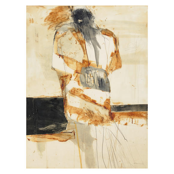 Bonhams : NATHAN OLIVEIRA (1928-2010) Seated Man, 1957