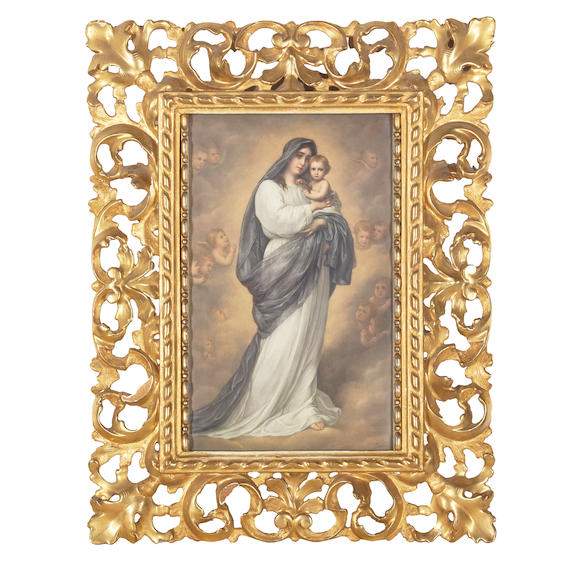 Bonhams : A BERLIN (K.P.M.) PORCELAIN PLAQUE MADONNAAfter the ...