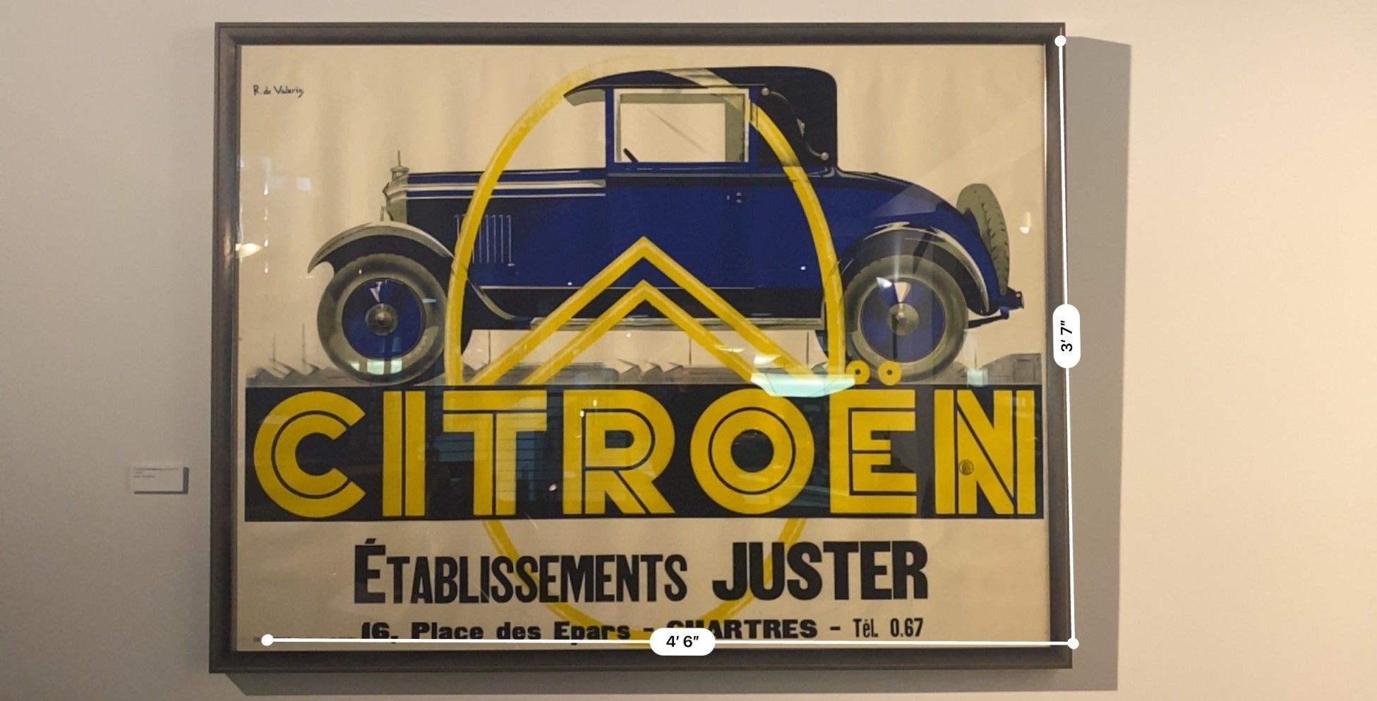 Poster Magazine Formule 1 Années 70 / Citroën C6 1932, état Bon, Français
