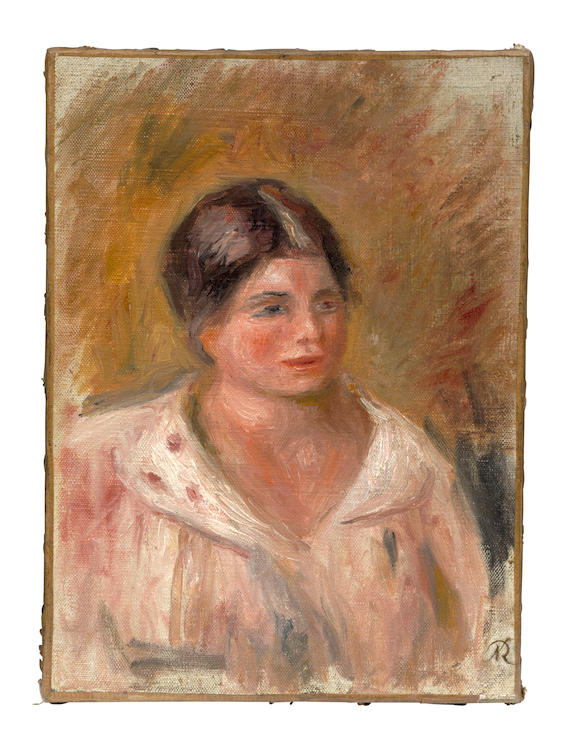 Bonhams : PIERRE-AUGUSTE RENOIR Portrait de Gabrielle en blouse blanche ...