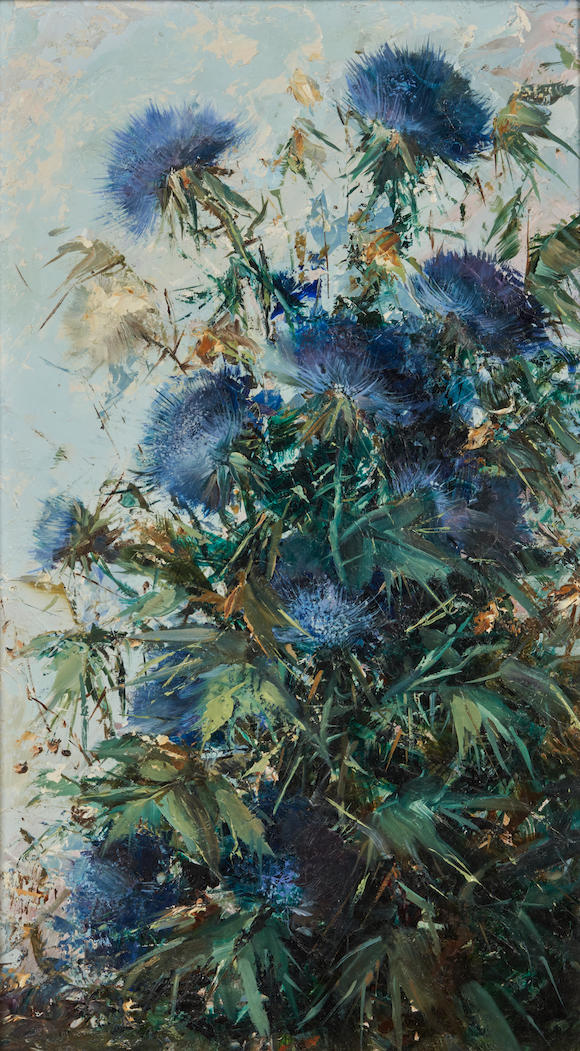 Bonhams Skinner : HAHN VIDAL (AMERICAN, BORN 1919) THISTLES