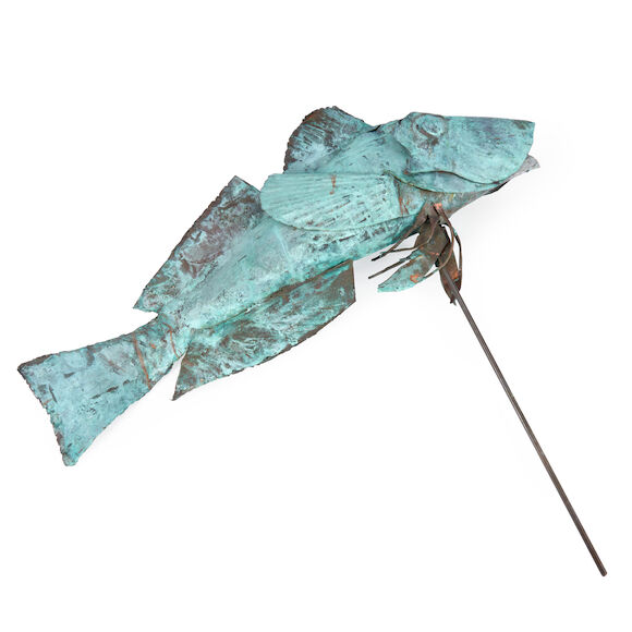Bonhams Skinner : SHEET COPPER COD WEATHERVANE